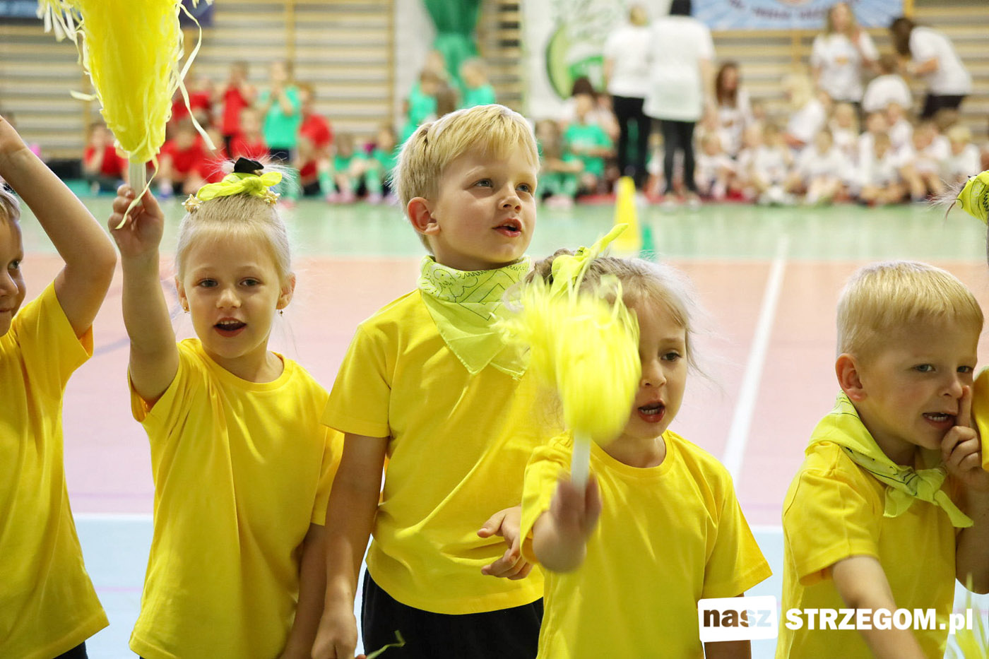 Gorący doping i pełne trybuny. Sportowe emocje przedszkolaków z gminy Strzegom [FOTO] 